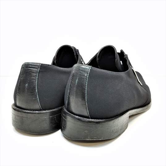 Men's Donald J Pliner Jeremy 120 Monk Strap Loafers, Black Nylon, Size 8.5 image number 4