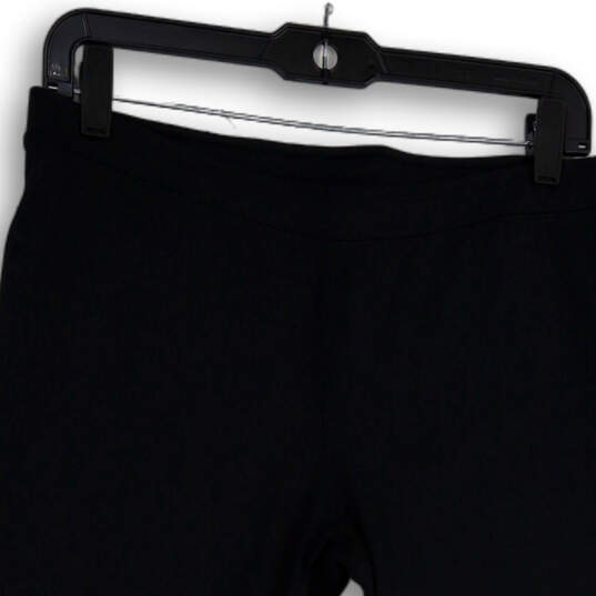 NWT Womens Black Elastic Waist Charged Pull-On Capri Leggings Size Large image number 3