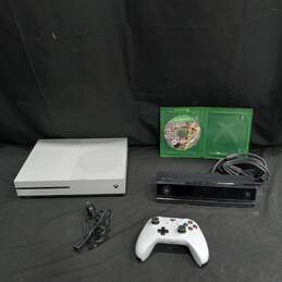 Microsoft Xbox One S White Console Game Bundle With Kinect
