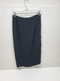 Reformation Black Slit Skirt Size 6