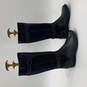 Womens Blue Leather Zip Knee High Boots Whistle Whey 26105045 Size 8.5 M image number 2