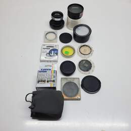 Mixed Lot of Camera Lenses & Filters - Untested 2.2lb Lot