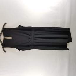 White House Black Market Women Black asymmetrical dress Size S NWT alternative image