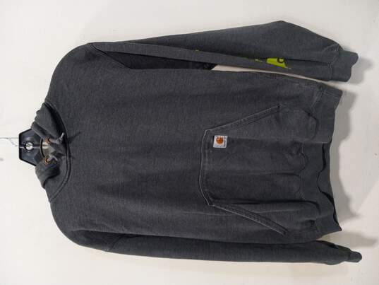 Carhartt Gray Pullover Hoodie Men's Size S image number 1