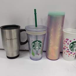 Bundle Of 7 Different Size, Color And Design Starbucks Coffee Cups alternative image