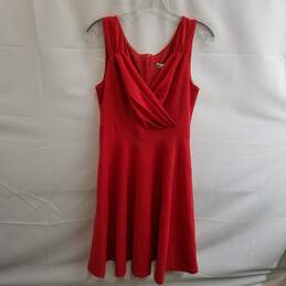 Grace Karin Red Polyester Fit Flare Dress Size M