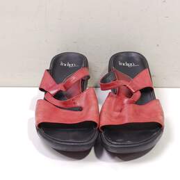 Indigo by Clarks Women's Black & Red Sandals Size 9