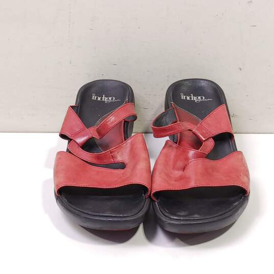 Indigo by Clarks Women's Black & Red Sandals Size 9 image number 1