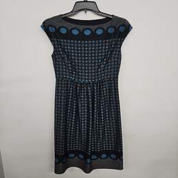 Grey Blue Black Sleeveless Dress