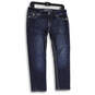 Womens Blue Denim Medium Wash Stretch 5-Pocket Design Skinny Leg Jeans Sz 6 image number 1
