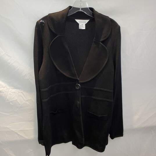 Exclusively Misook Black 3 Button Blazer Jacket Size M image number 1