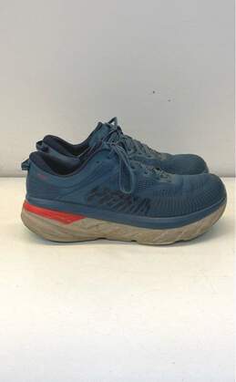 HOKA One One Bondi 7 Blue Athletic Shoe Men 9.5