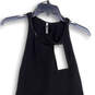 NWT Womens Black Round Neck Twisted Back Short Tank Dress Size Small image number 3