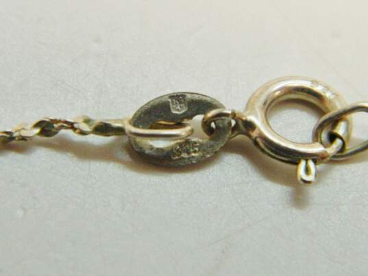 Romantic 925 Black Hills Sterling Spinel Open Heart Pendant Necklace 4.1g image number 5
