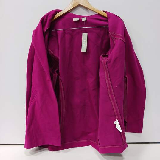 Chico's Women's Purple Blazer Jacket Size 3P image number 1