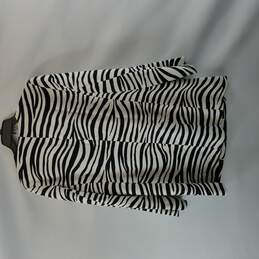 Talbots Women Zebra Print Jacket 12 alternative image