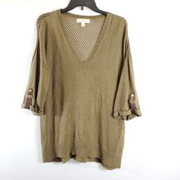 Michael Kors Women Olive Green Sweater M