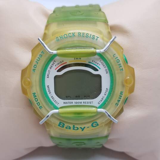 Vintage Retro Casio Baby-G BG-201 Green Ladies Sports Digital Watch image number 2