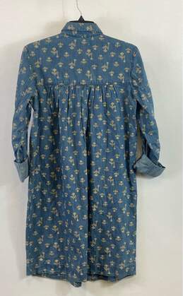 Anthropologie Blue Casual Dress - Size 4 alternative image