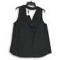 NWT Karen Kane Womens Black Sleeveless Cowl Neck Blouse Top Size Large image number 1