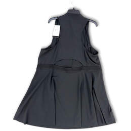 NWT Womens Black Dri-Fit Split Neck Back Cutout Victory A-Line Dress Sz 3X alternative image
