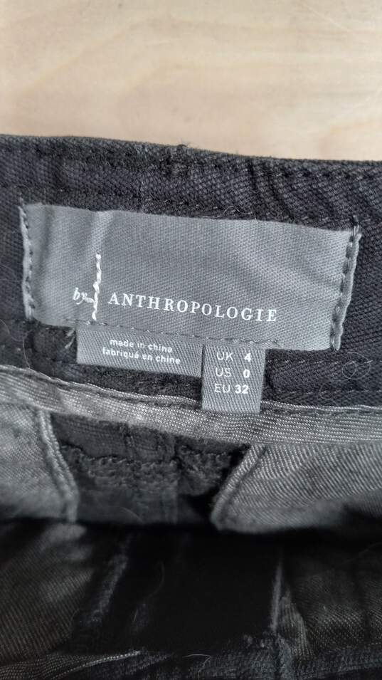 Anthropologie Women's Black Jean Pants Size 0 - NWT image number 3
