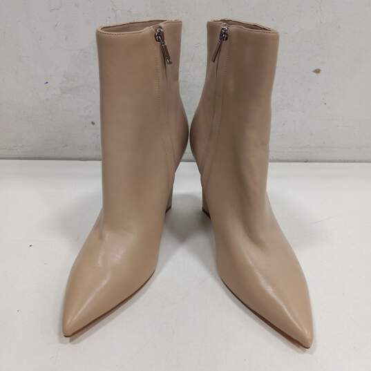 Marc Fisher Women's MLDAYNA Taupe Leather Dayna Wedge Bootie Size 8.5M image number 1
