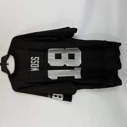 NFL Raiders Men's Athletic Shirt Black #18 Moss XL alternative image
