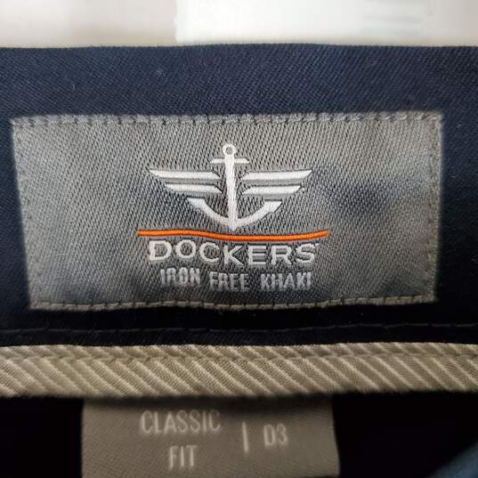 Dockers Men's Blue Khaki Pants SZ 34 X 29 NWT image number 6