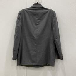 Givenchy Mens Gray Peak Lapel Long Sleeve Double Breasted Blazer With COA alternative image