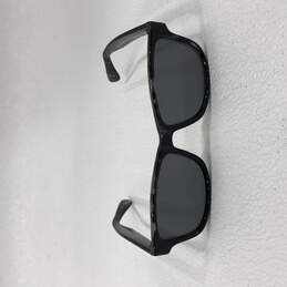 Mens Gray Tort Frame UVA Protected Polarized Black Lens Square Sunglasses alternative image