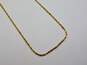 14K Gold Twisted Curb Chain Necklace 1.9g image number 1