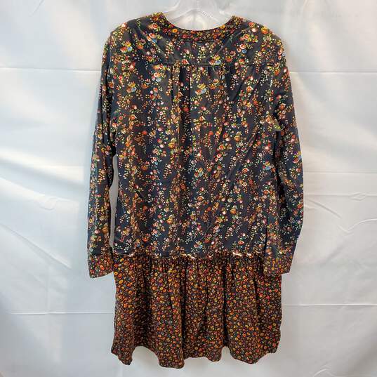Anthropologie Maeve Floral Button Up Tunic Dress Women's Size 4 image number 2