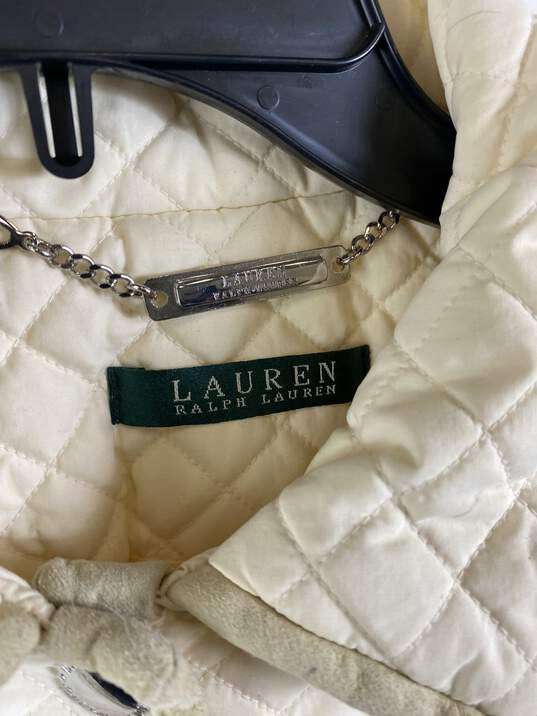 Ralph Lauren Women Ivory Puffer Jacket L image number 3