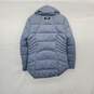 Bernardo Blue Gray Hidden Hood Full Zip Puffer Jacket WM Size S NWT image number 2