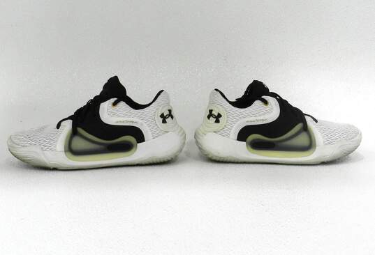 Under Armour Anatomix Spawn 2 White Black Women's Shoe Size 7.5 image number 5