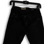 Womens Black Denim Dark Wash Stretch Legging Ankle Skinny Jeans Size 26 image number 3