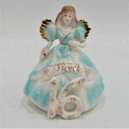 5 Vintage Josef Originals Birthday Angel Figurines 14-18 image number 6