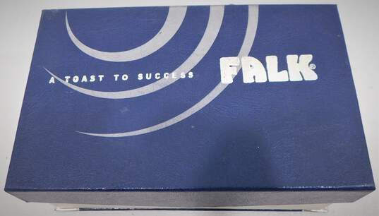Falk's Milwaukee Falcon Embossed Beer Toast Glass IOB image number 6