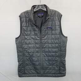 Patagonia Gray Insulated Puffer Vest Mens Size M