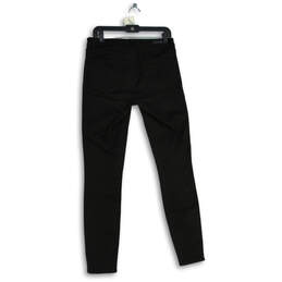Womens Black Denim Dark Wash 5-Pocket Design Skinny Leg Jeans Size 29 alternative image