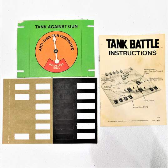 Vintage Milton Bradley Tank Battle Board Game image number 6