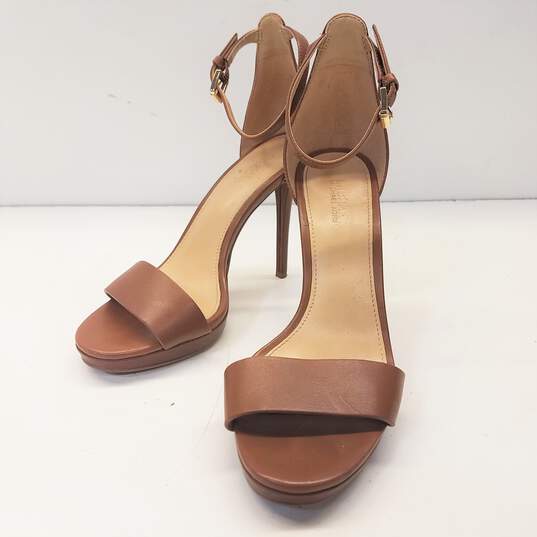 Michael Kors Leather Hutton Sandals Tan 6 image number 4