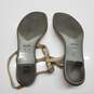 AUTHENTICATED WMNS PRADA BEIGE LEATHER STRAPPY SANDALS EU SZ 37 image number 5