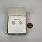 Designer Stella & Dot Silver-Tone Crystal Cut Stone Stud Earrings With Box image number 4