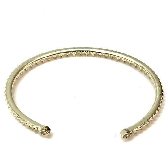 Designer Kendra Scott Gold-Tone Rhinestone Pointed Ends Cuff Bracelet image number 3