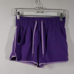 Womens Regular Fit Drawstring Waist Slash Pockets Athletic Shorts Size Small