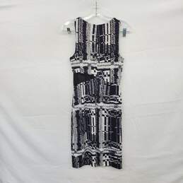 Trina Turk Black & White Open Knit Cut Out Sleeveless Dress WM Size 4 NWT alternative image