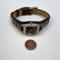 Designer Fossil JR-9467 Silver-Tone Brown Leather Strap Analog Wristwatch image number 2