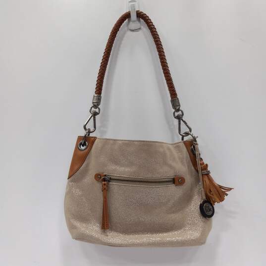 The Sak Brown Shimmer Shoulder Handbag image number 1
